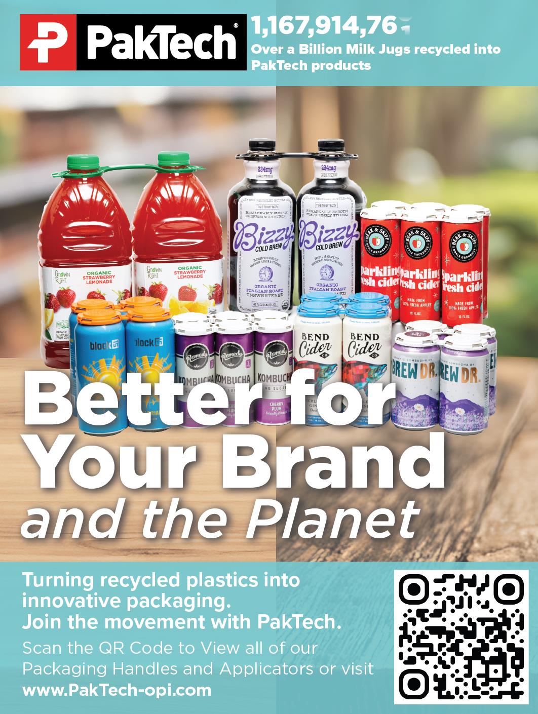100% Recycled Multipacks — PakTech — Alcohol and Alternatives Showcase 2026